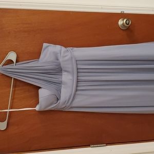 One Shoulder Charcoal Formal Gown Size 12